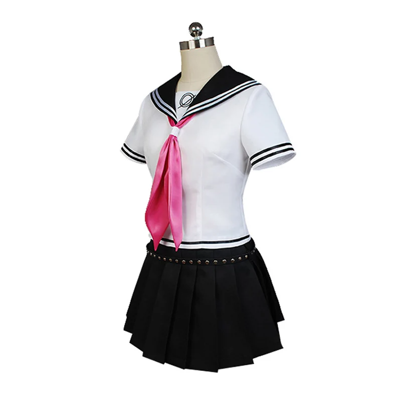 Game Mioda Ibuki Cosplay Costume Danganronpa 2 Wig Woman's JK Uniforms Girl Sailor Suit Halloween Carnival Costumes 0 (3)