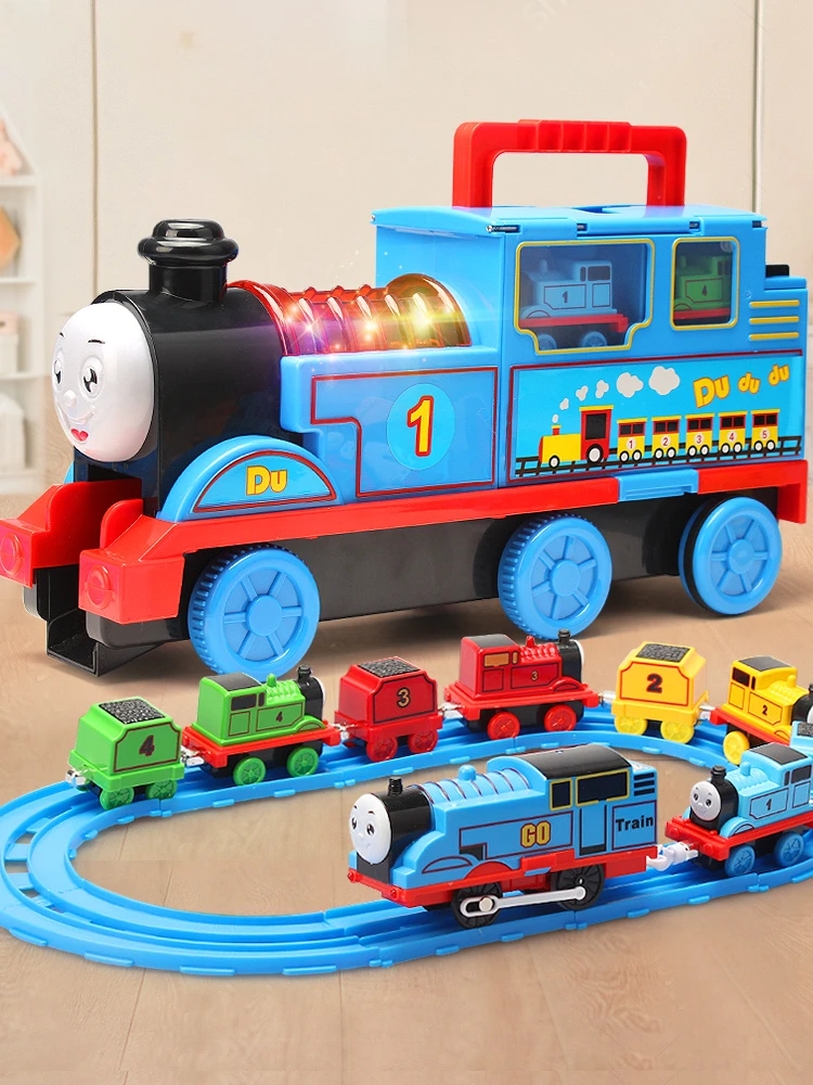 きかんしゃトーマス音と光軌道列車のトラックのおもちゃセットトーマスビッグサイズの列車収納ボックス子供の誕生日プレゼント Aliexpress Toys Hobbies