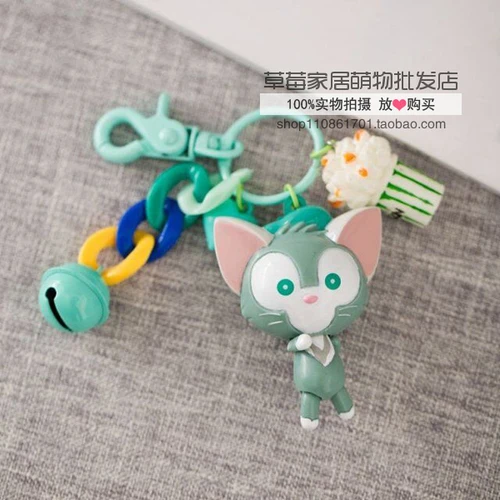 Мультфильм Япония Даффи медведь stellalou Rabbit Shelliemay Gelatoni Cat печенья собака игрушка кукла ключей брелок для ключей брелок аксессуары - Цвет: 4