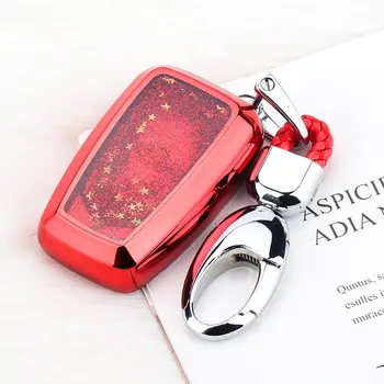 

For Toyota Camry CHR C-HR Prius Camry Corolla RAV4 Prado 2017 2018 Auto Accessories Quicksand Soft TPU Remote Car Key Case Cover