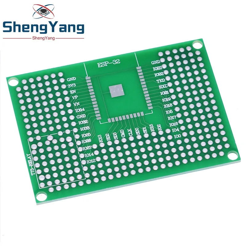 5x7CM Double Side Prototype PCB Board Breadboard Protoshield For Arduino Relay ESP8266 WIFI ESP-12F ESP-12E ESP32 ESP32S pcb board