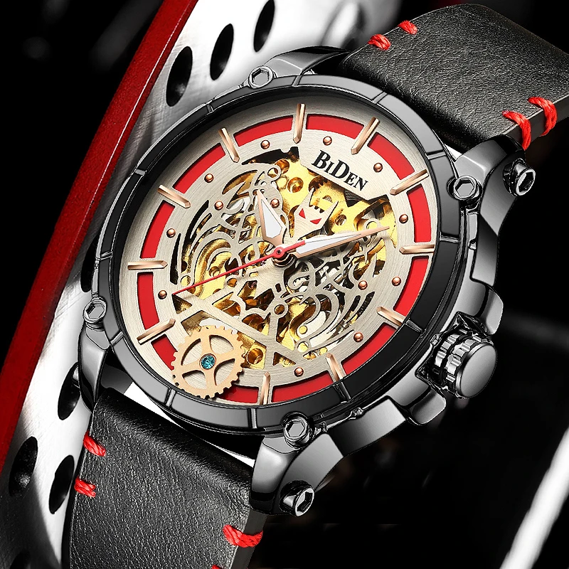 

High Quality Automatic Watch Mens Watches Tourbillon Mechanical Skeleton Watch Self-Wind Waterproof Male Clock Relogio Masculino
