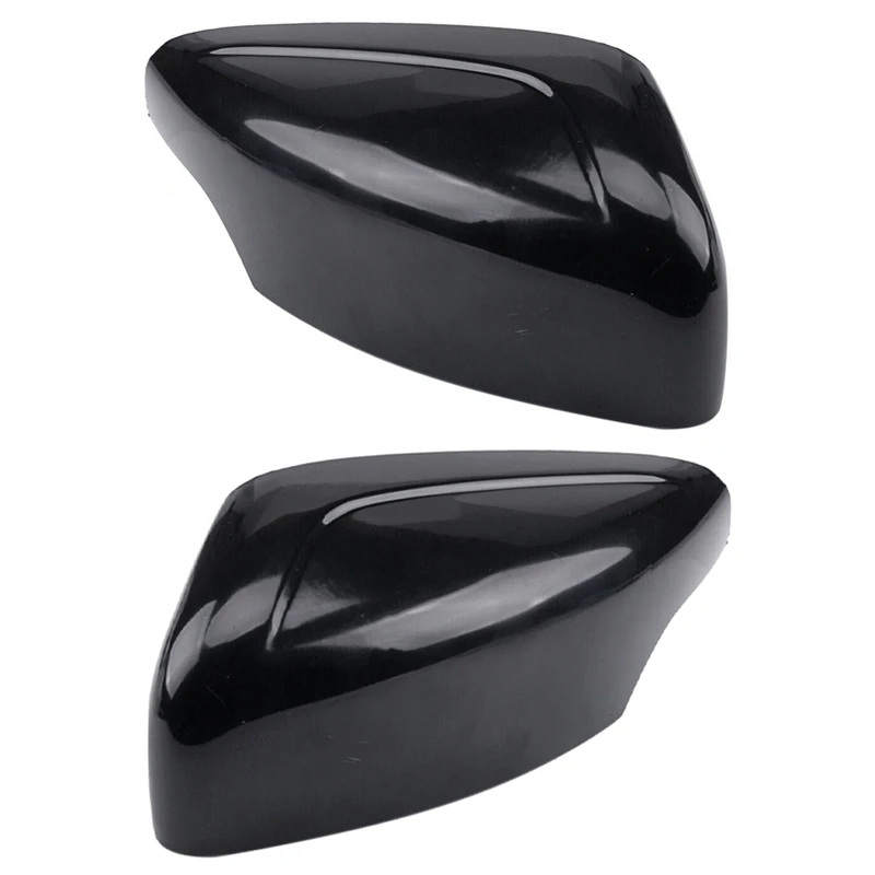 for Volvo XC60 09 15 Bright Black Replacement Side Mirror Covers Wing