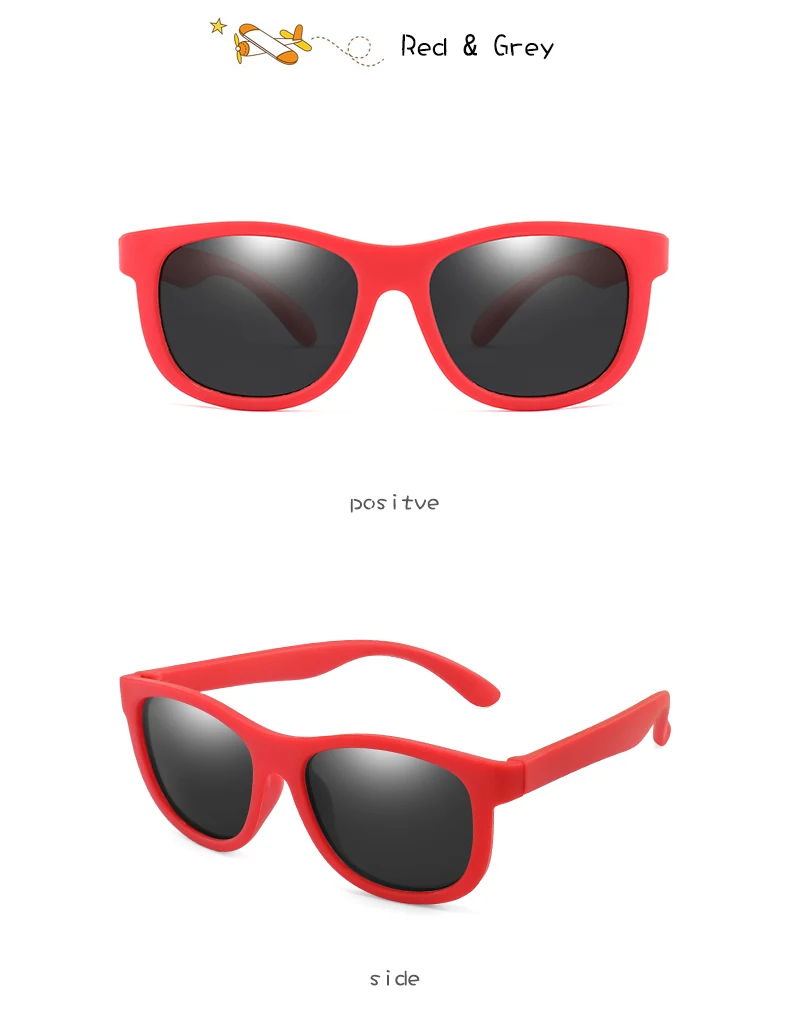 Детские поляризованные солнцезащитные очки TR90 для мальчиков и девочек, солнцезащитные очки, силиконовые защитные очки, подарок для детей, детские очки UV400