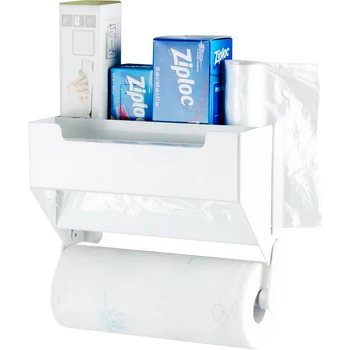 

Kitchen Tissue Shelf Shelf Roll Paper Shelf No Hole Refrigerator Shelf Fresh Film Storage Shelf Kitchen Paper Shelf