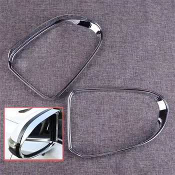 

CITALL 2PCS High Reliability ABS Car Rearview Mirror Rain Eyebrow Trim Cover Fit for Hyundai Santa Fe 2019