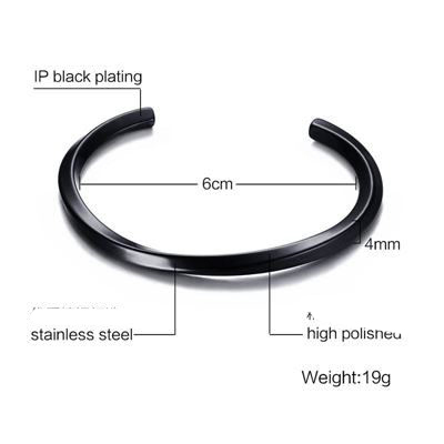 BANGLE VIKING TWIST CUFF BRACELET STAINLESS STEEL MOEBIUS BRAZALETS GIFT