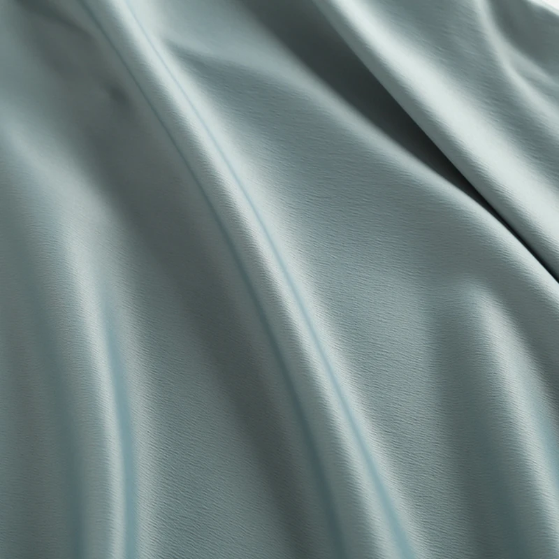 تنورة متوسطة الطول من الساتان للنساء ، تنورة طويلة...