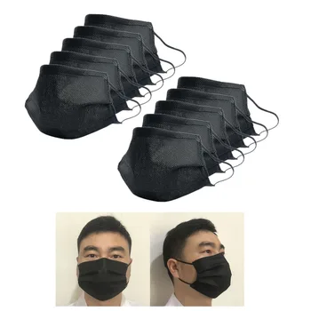 

10Pc Washable Reusable Mouth Face Mask Cover Anti-Dust Haze Prodution Black