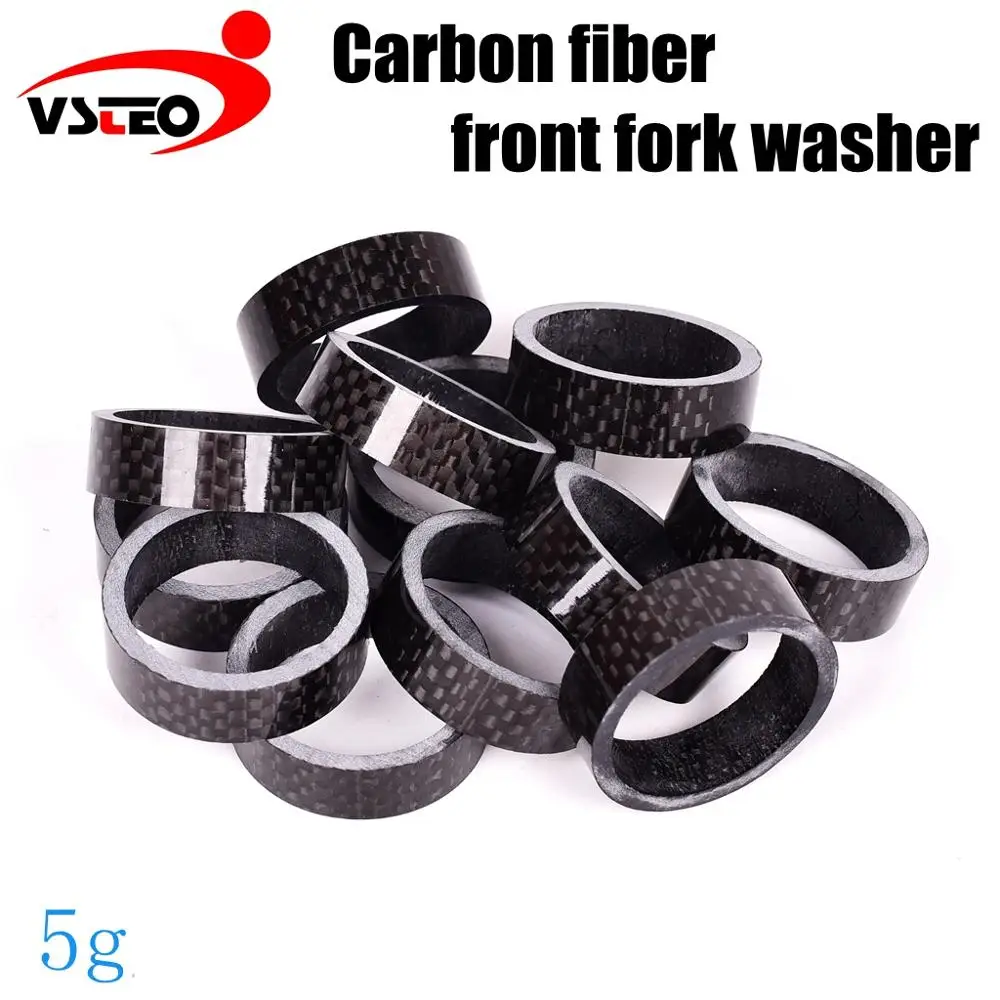 

50pcs carbon fiber bicycle front fork washer Mountain bike bicycle front fork washer Bicycle handlebar handlebar washer 28.6MM