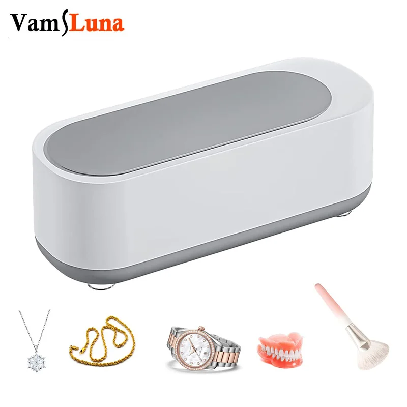 

Portable Ultrasonic Cleaner High-Frequency Ultrasonic Cleaner Ultrasound Sonic for Jewelry Silver Eyeglass Watches Denture