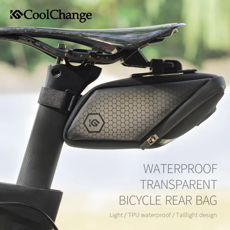 Bicycle Saddle Bag Waterproof MTB Road Bike Rear Seatpost Tail Reflective Large Capacity Cycling Accessories | Спорт и развлечения