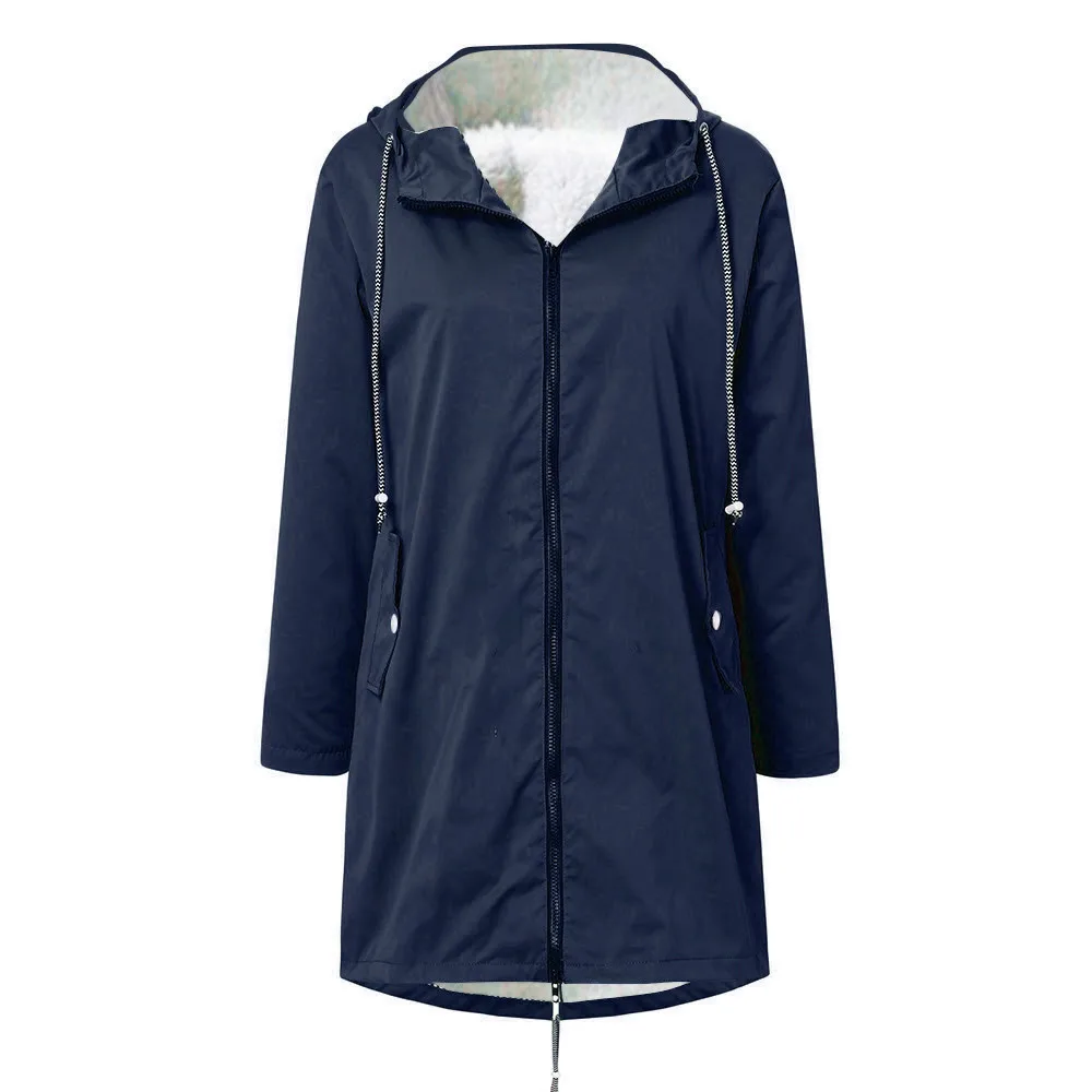 Navy 5XL лесная куртка, дождевик, Женские Водонепроницаемые Дождевики, уличная куртка, пончо, дождевик Толстовка для собак, дождевик размера плюс, дождевик - Цвет: Navy