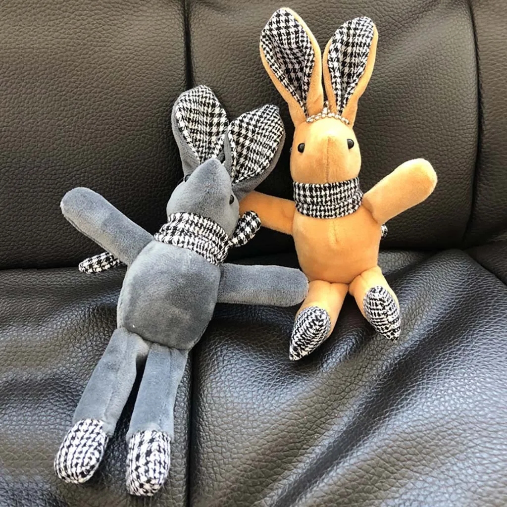 Cute Plush Toy cartoon Rabbit Soft Animal Doll Children Birthday Gift ladies bag car key hang stuffed toys Exquisite Gadgets #A