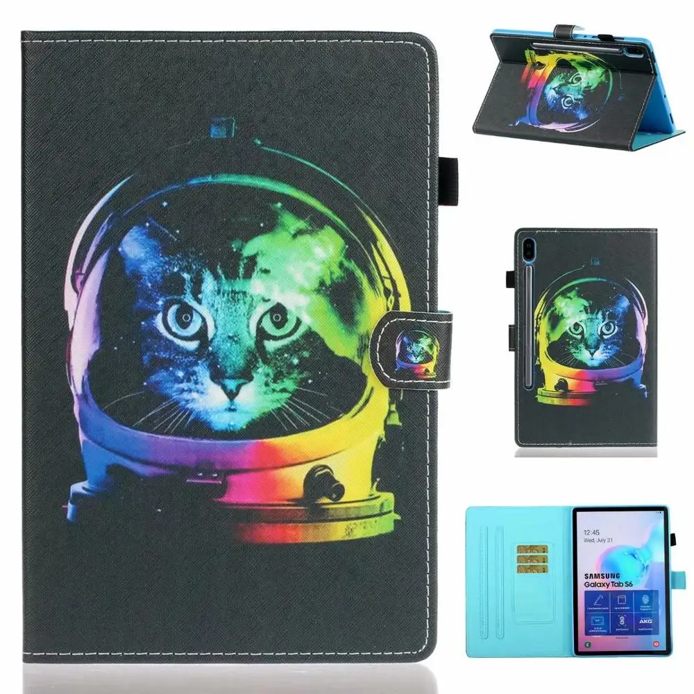 Кожа PU Смарт-Чехол для Samsung Galaxy Tab S6 10,5 SM-T860 SM-T865 T860 10," защитный чехол Мягкий защитный чехол для телефона