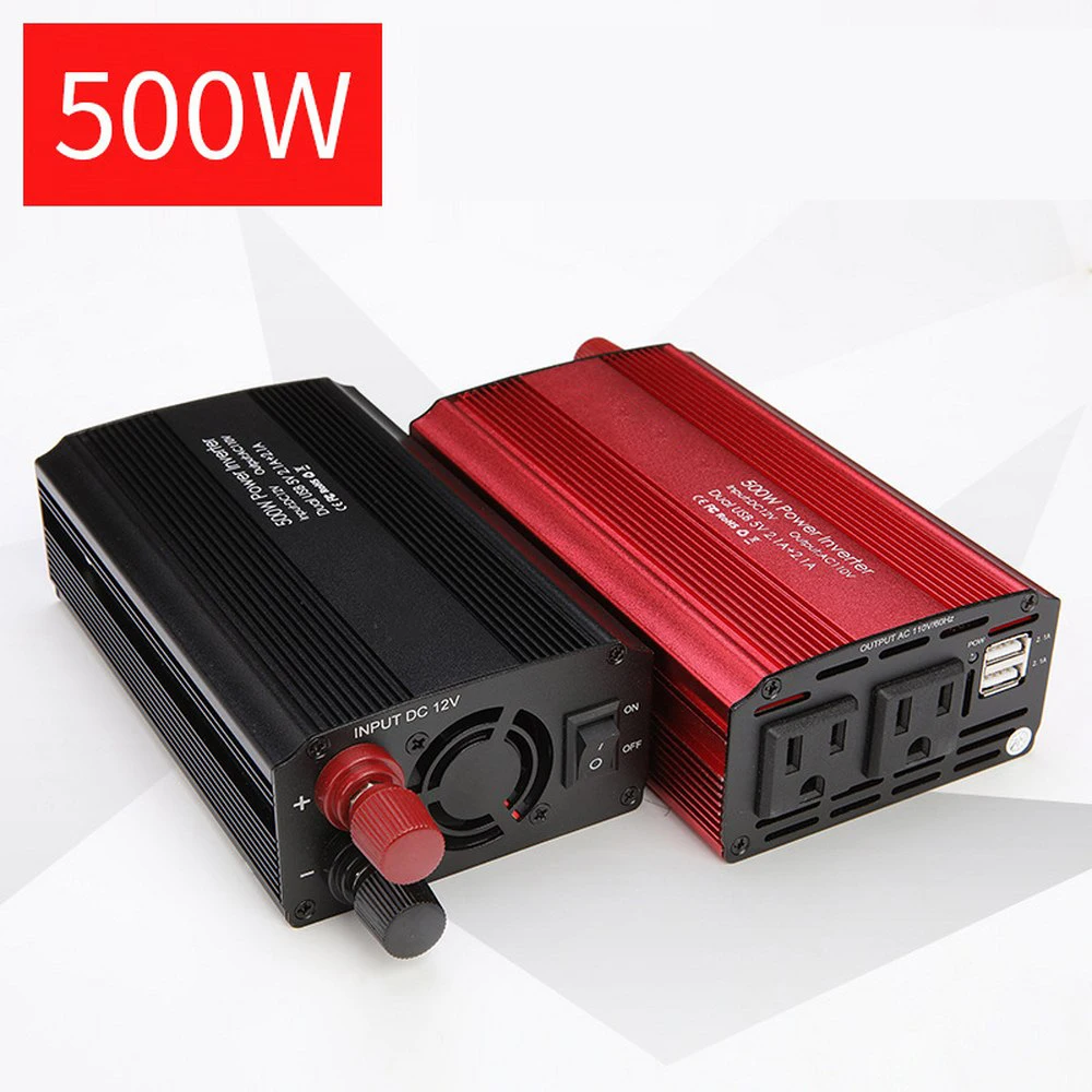 500 Вт-10000 Вт автомобильный инвертор питания USB DC12/24 В к AC110V/220 В синусоидальный преобразователь