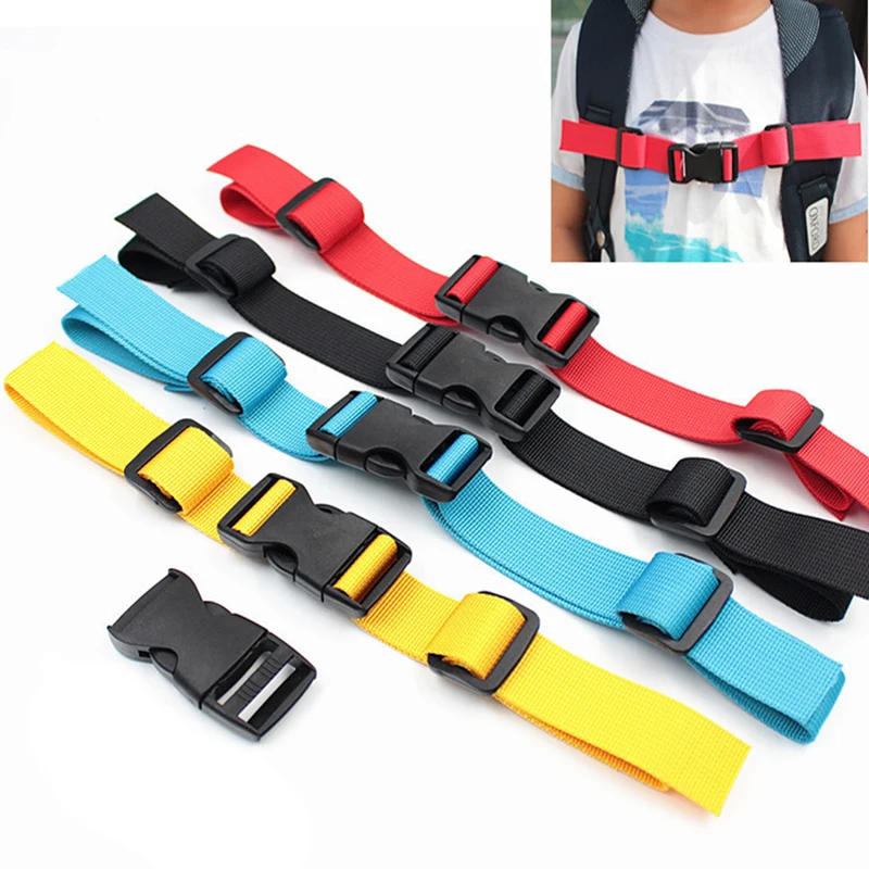 Mochila táctica para acampar al aire libre, 1 Uds., arnés de pecho, correa de esternón ajustable, bolsas de hebillas de doble liberación
