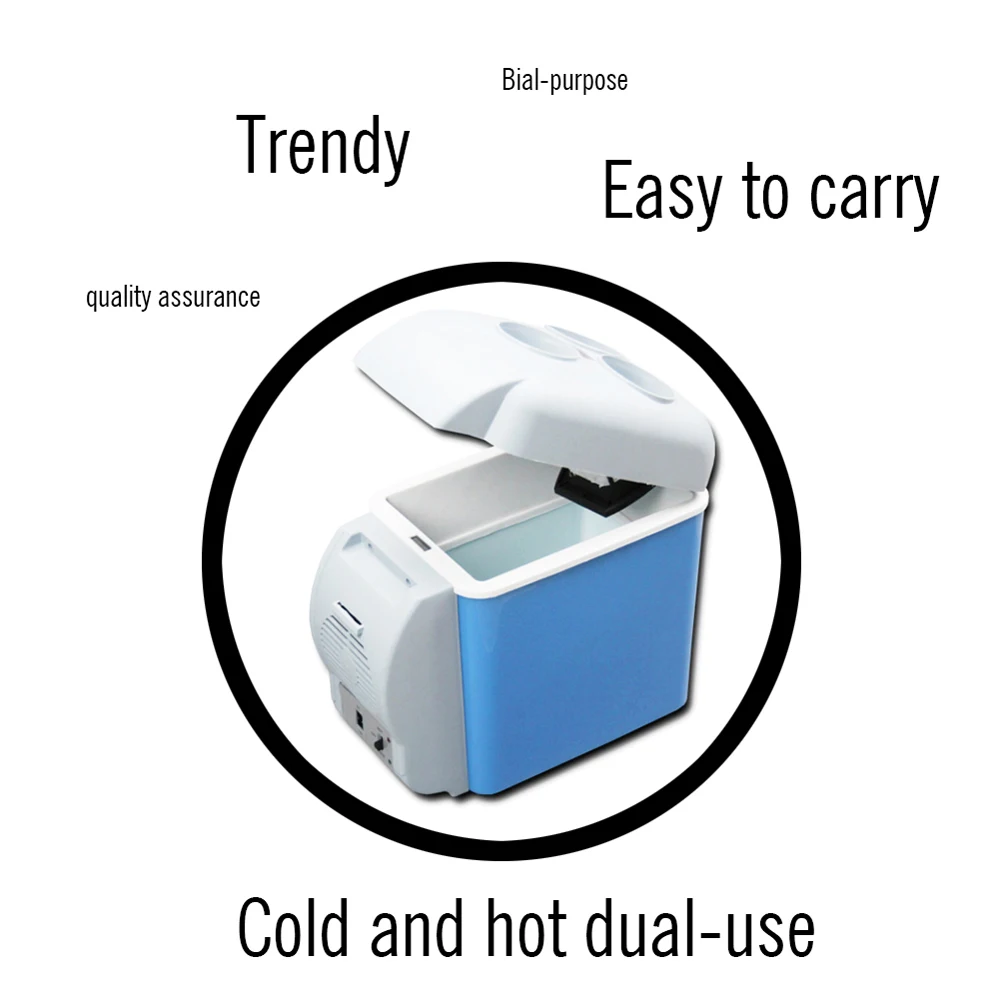 

12V 7.5L Capacity Portable Car Refrigerator Cooler Warmer Truck Electric Fridge Mini Fridge for Travel RV Boat