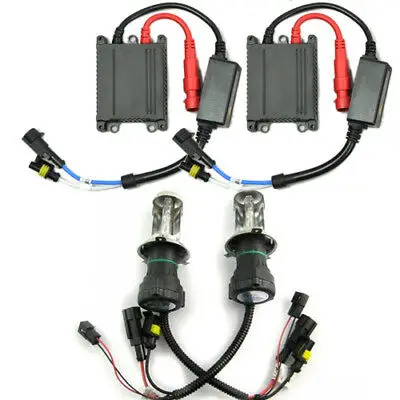 Wotefusi 55W H4-3 8000K Hi/Low Hid Bi-Xenon Kit Di Conversione Nero Sottile Zavorra Lampadine