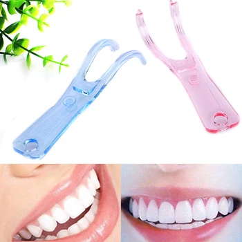 

HOT 1PC Dental Floss Holder Aid Oral Hygiene Toothpicks Holder for Teeth Care Interdental Teeth Cleaning Tools