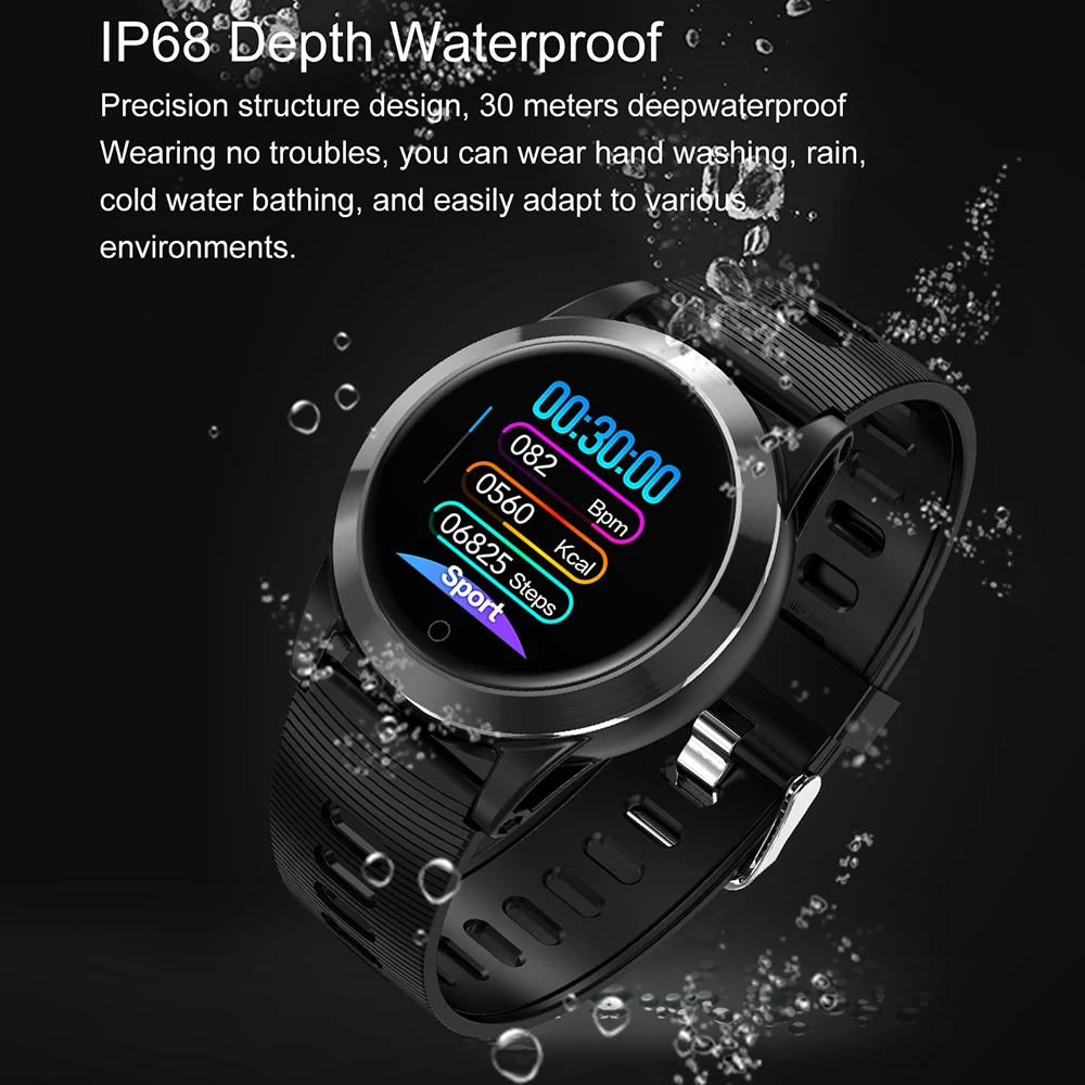 AK19 smart bracelet blood pressure round heart rate monitor Sport watches IP68 Waterproof Fitness Tracker Smart watch smart band AK19 smart bracelet blood pressure round heart rate monitor Sport watches IP68 Waterproof Fitness Tracker Smart watch smart band