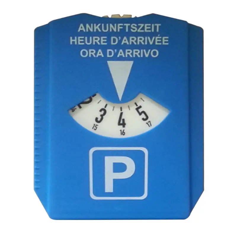 Автомобильный парковочный диск таймер часы Прибытие времени дисплей синий пластик парковочные инструменты времени портативный автомобильный таймер для парковки часы H4GC