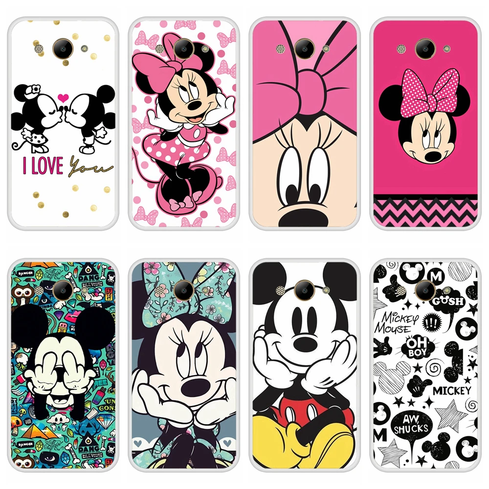 Phone Case for Huawei Y6 Y7 Y9 Prime 2018 Soft Silicone TPU Cute Cat Painted Back Cover Y3 Y5 2017 II Pro |