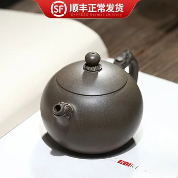 

pure manual undressed ore its period of mud authentic kung fu tea pot with a single pot of household dragons xi shi