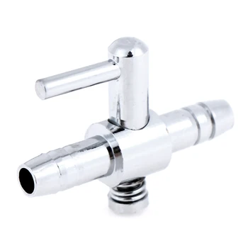 

1pc Stainless Steel Aquarium Tank Air Lever Pump Oxygen Air Flow Splitter Tube Pipe Control Valve High Quality