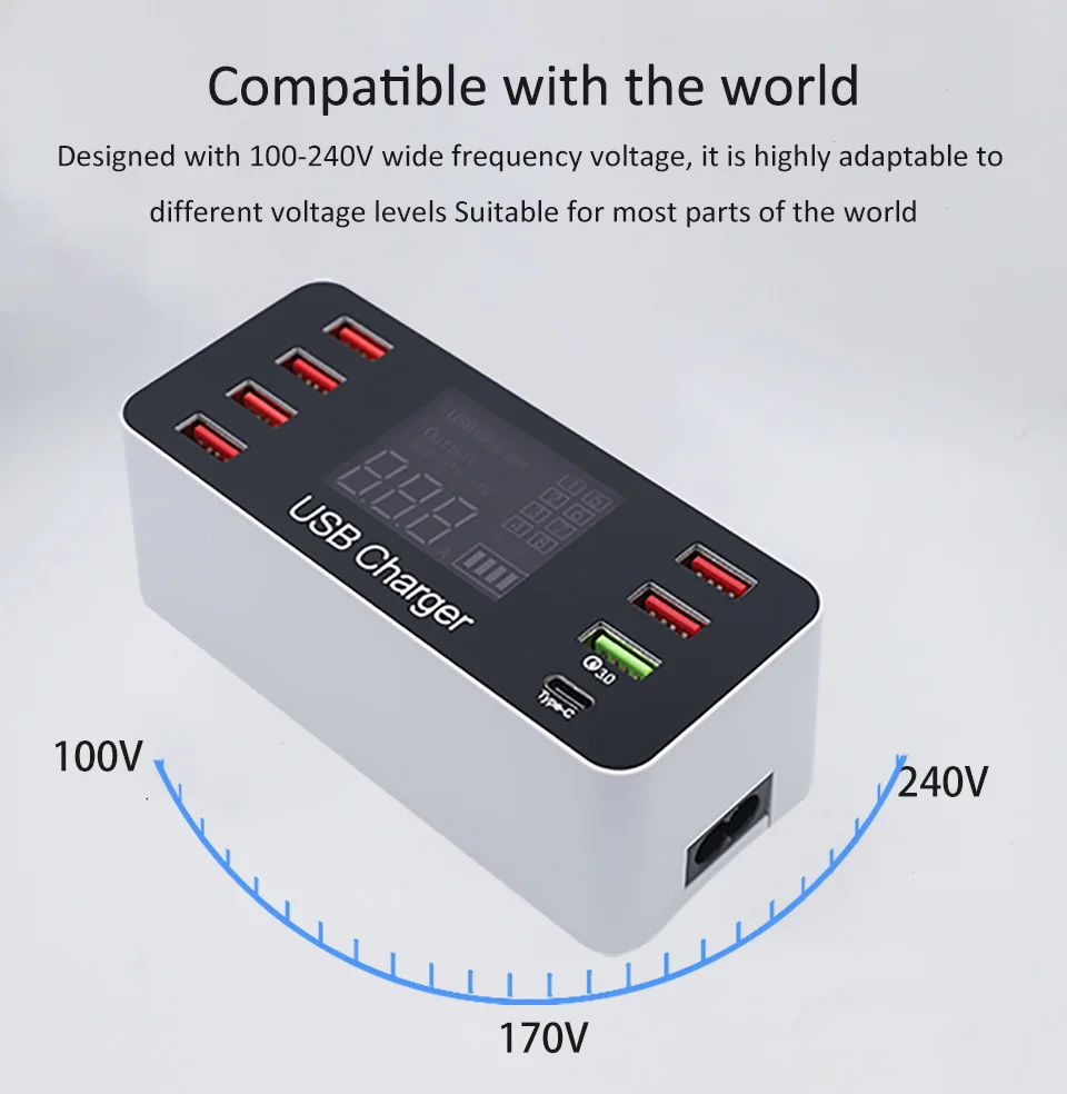 Настольное автомобильное зарядное устройство usb quick 4,0 rohs phone carregador portatil fast для зарядки type c quick 3,0 chargeur qc портативный