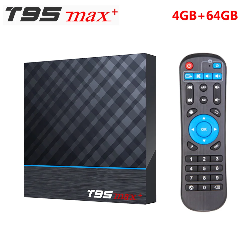 only 4GB 64GB TV box T95 MAX PLUS Amlogic S905X3 Smart tv BOX Android 9,0 4 Гб ОЗУ 32 Гб 64 Гб ПЗУ 2,4G 5G wifi Bluetooth 4K UHD телеприставка vs H96 MAX - Цвет: only 4GB 64GB TV box