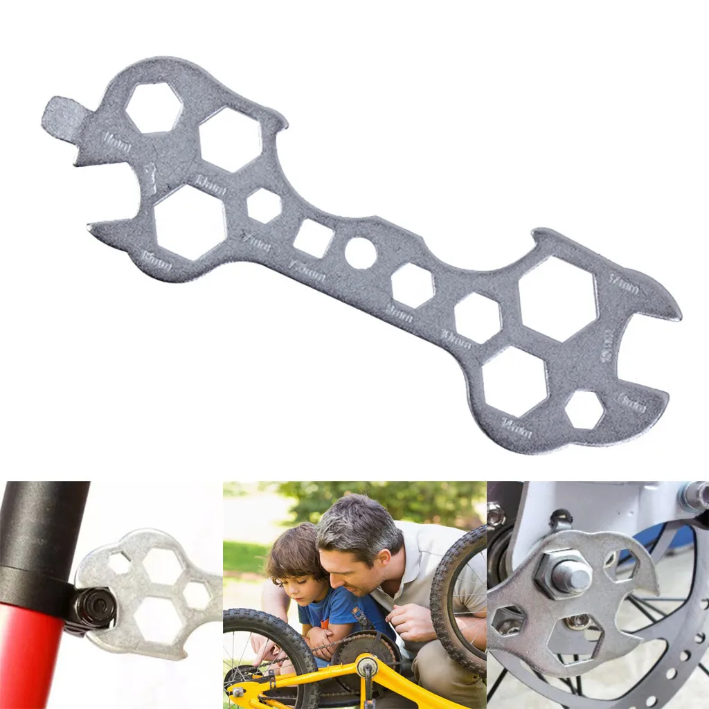 Многофункциональный портативный ключ 8-17 мм шестигранный гаечный ключ ремонт велосипедов ручные инструменты инструмент для ремонта велосипеда дропшиппинг Z0820