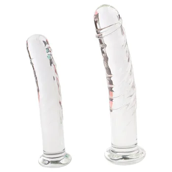 Pyrex Crystal Glass Dildo Realistic Penis Adult Game Sex Toys For Women And Men Gay Masturbation Fisting Dildo Anal Butt Plug 6