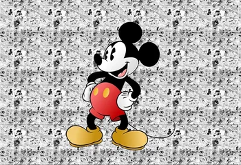 

Vinyl Birthday Photography Backdrop Photo Background Mickey Mouse Party Backdrop Decoration