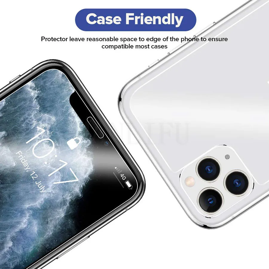 9D передняя+ задняя полное покрытие из закаленного стекла для iPhone 11 Pro Max 11H Защитная стеклянная пленка для экрана iPhone 11 Pro 11
