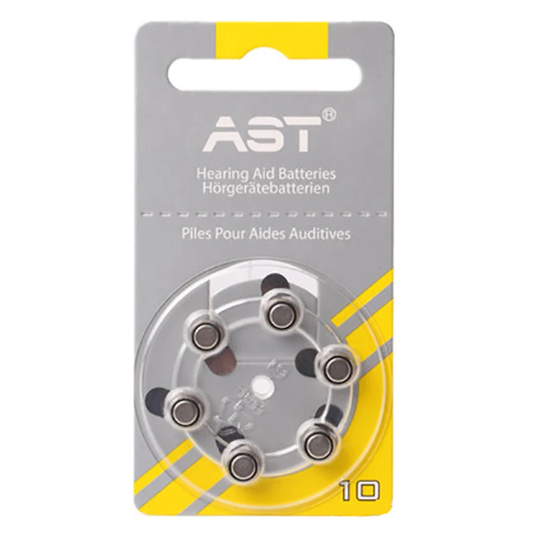 60 Pieces Ast High Performance Hearing Aid Batteries A10 10a Za10 10