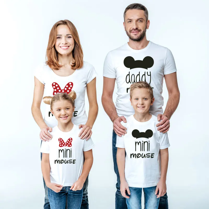 Ropa De Papa Mama Y Yo Camiseta De Dibujos Animados De Mini Raton Mama Nina Padre Hijo Madre E Hija Trajes Combinados Nuevo Trajes Iguales De Familia Aliexpress