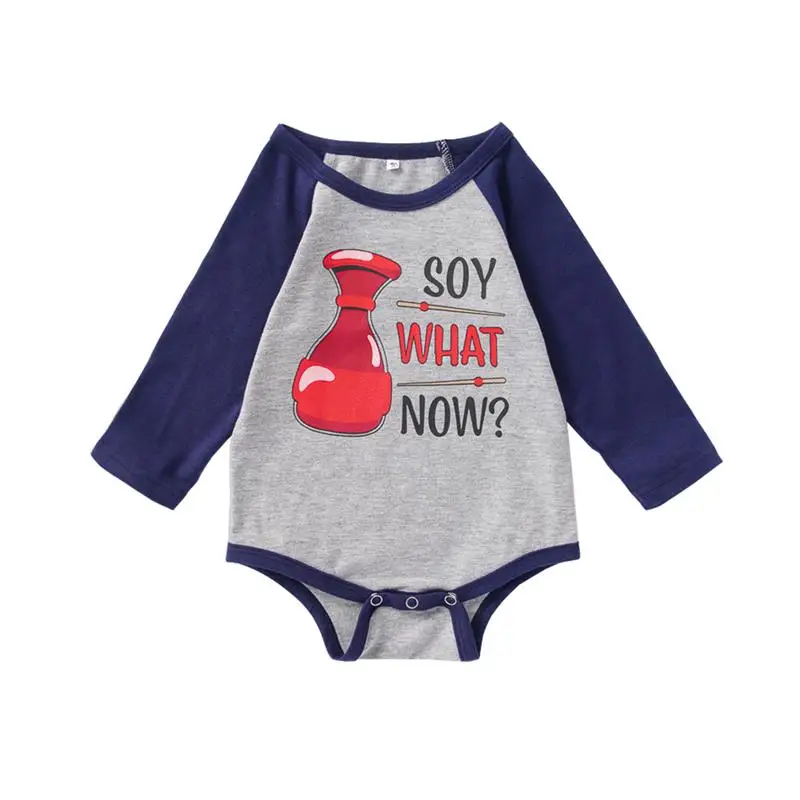 

infant clothes baby boy girl bodysuit autumn long sleeve causal onesies fashion Letter boxing print toddler jumpsuit kid