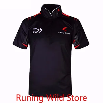 

Daiwa Clothing Summer Outdoor Fishing Shirt Profesional Sports Short Sleeve Tshirt Breathable UV Protection Fishing Shirts