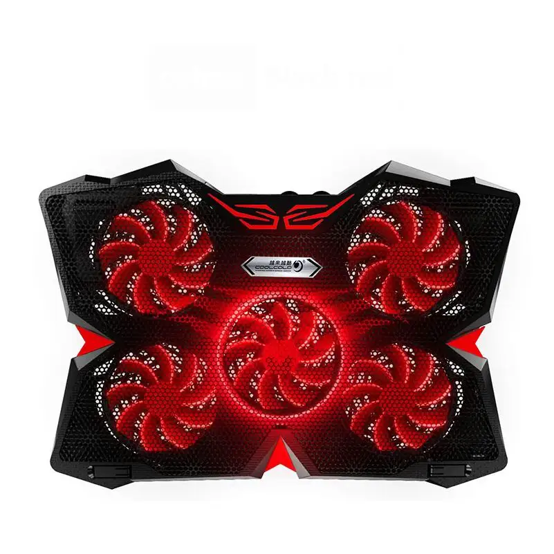 

Laptop Cooler Laptop Cooling Pad Notebook Gaming Laptop Cooler Stand with Powerful Five Fans 2 USB Ports for 12-17 inch Laptop