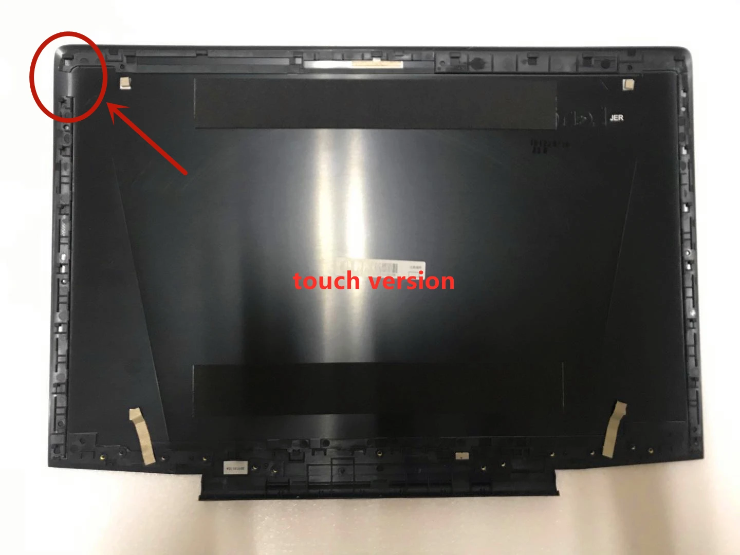 Capa Preta Sensível ao Toque para Lenovo Ideapad Refletores - Imagem 3