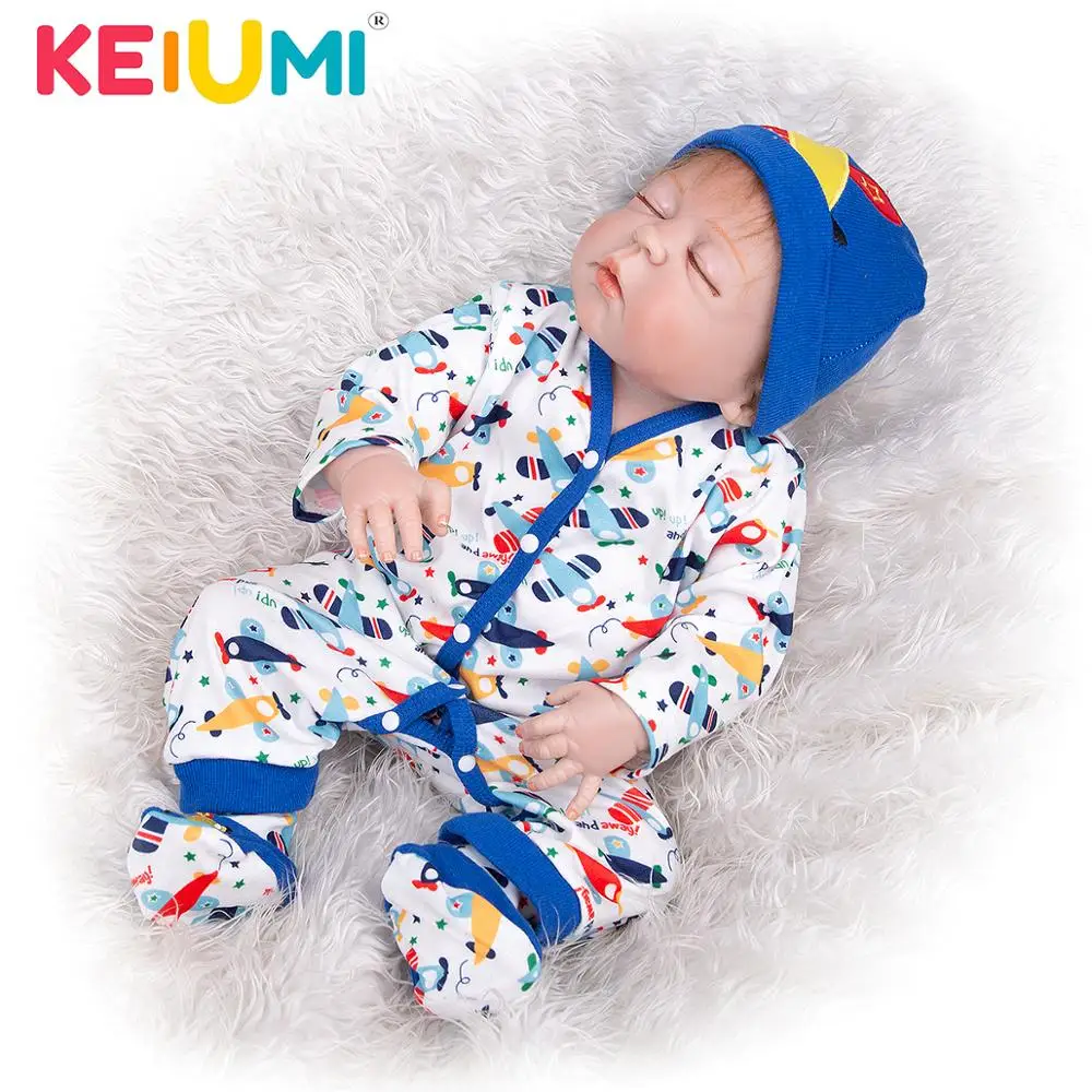 23 Inch Limited Collection Reborn Dolls 57 cm Whole Silicone Vinyl Realistic Sleeping Boy Baby Doll Toy For Child Birthday Gift