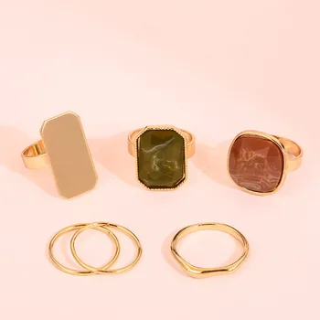 

Exaggerated inlaid alloy ring suit fashion ladies colorful knuckle ring suit，Rings, Wedding Rings, Jewelry 2020,Women's Wedding