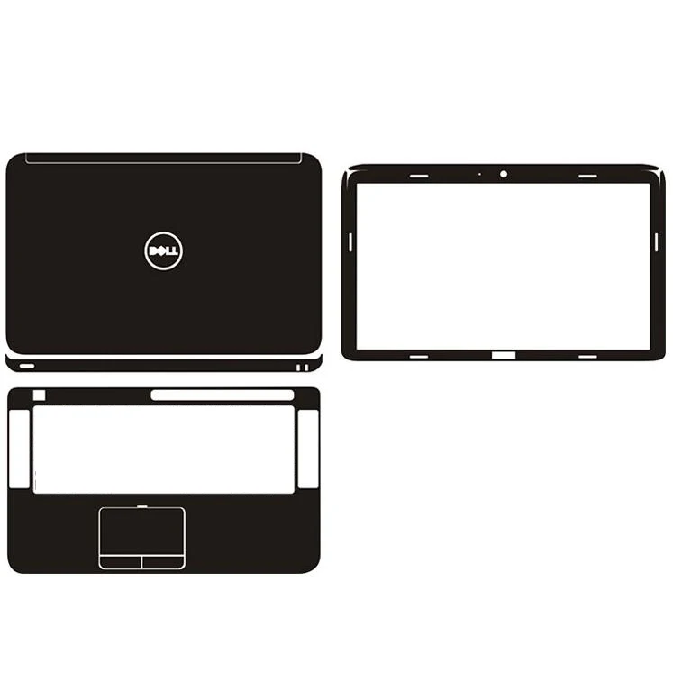 3Pcs Skin Sticker Full Cover Per Dell Xps 15 L502X L501X/Inspiron 14Z-5423 15-3511 15-3515 14-5408 14-5409 14-5405/Latitude 3330