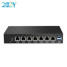 Mini PC Dual Core 6 Ethernet LAN Celeron 1037U pfSense Router Firewall Mini Deaktop Computer Windows 10 HD Graphics VGA 6-RJ45