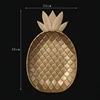 Nordic Luxury Decorative Gold Leaf Plate Dish Candy Trinket Dish Jewelry Fruit Serving Tray Storage Plate Resin Tableware 5