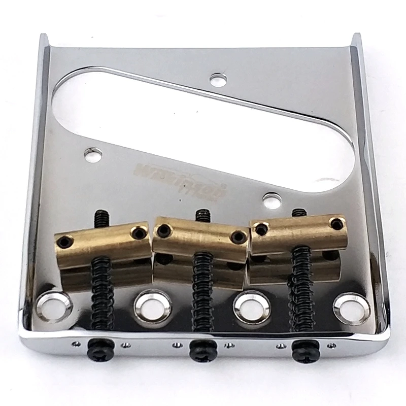 Wilkinson Wot01 Chitarra Ponte Chrome Argento 3 Saddle Ponte Per Tele Chitarra Elettrica In Ottone Selle Tele Tl