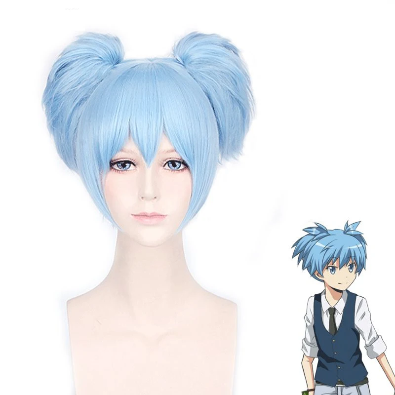 

Anime Assassination Classroom Shiota Nagisa Ponytails Cosplay Wig Ansatsu Kyoushitsu Synthetic Hair Halloween Costume Wigs