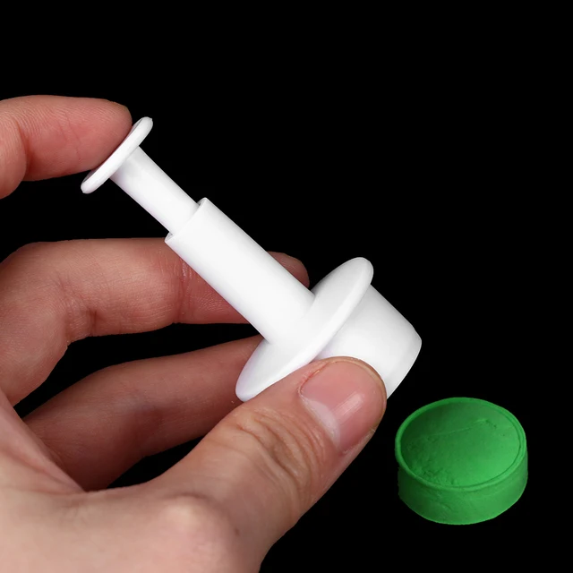 4Db Különböző Méretű Torta Penész Mini Kerek Kör Süti Műanyag Süteményvágó Keksz Fondant Cukor Dugattyú Kézműves Dekoráció - Image 5