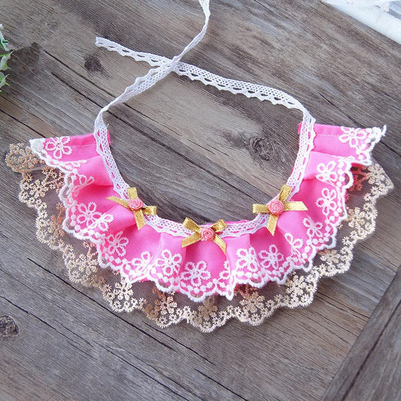 Fashion Princess Lace Flower Pet Cat Collar Scarf Necklace Adjustable Dog Flower Bib Wedding Cat Collars Bells Pet Supplies Fashion Princess Lace Flower Pet Cat Collar Scarf Necklace Adjustable Dog Flower Bib Wedding Cat Collars Bells Pet Supplies